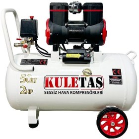 Resim Kuletaş 50 L 2 Hp Sessiz Premium Kafa Hava Kompresörü 