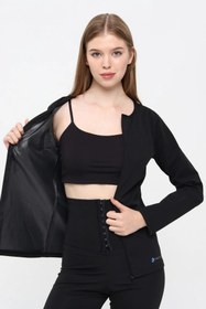 Resim Sauna Fermuarlı Uzunkol Ve Premium Sauna Agraflı Şort Takım 2019 - S 