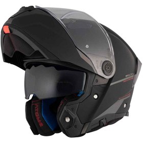 Resim MT Atom 2 Sv Solid A1 Mat Çene Açılır Kask 