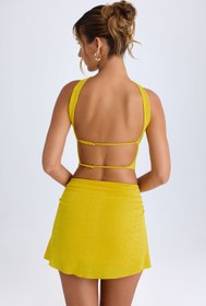 Resim Buttercup Dantelli Orta Bel Mini Etek - S 