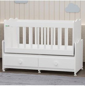 Resim Garaj Home Elegant 60x120 Beşik - Beyaz Beyaz 