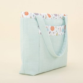 Resim Bebek Bakım Çantası - Turkuaz Petek - Yeşil Balkabağı 