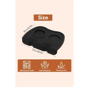 Resim Vodinox Cafe Bar Barista Ekipmanları Kahve Espresso Tamper Temper Tamping Mat Düz Taban Silikon 