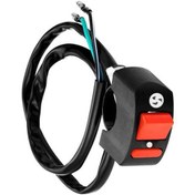 Resim Motosiklet Gidon Sis Işık Düğmesi Anahtarı On-off Led Kafa Lambası Angel Eyes 