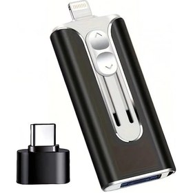 Resim Wangxi Siyah 64gb Yüksek Hız 3.0 Usb Flash Bellek İphone Uyumlu Pc İpad Uyumlu Uyumlu Android İçin Depolama Ve Yedekleme 