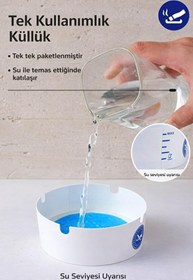 Resim Tek Kullanımlık Jel Küllük Seti, 25 Adet, Yuvarlak, Kokusuz, Ofis Kafe Ev için Taşınabilir Pratik Kül Tablası 