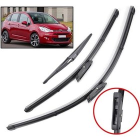 Resim Citroen C3 Ön + Arka Cam Muz Silecek Takımı 2010-2016 