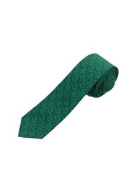 Resim Brianze 5 Cm Yeşil Desenli Slim Kravat 