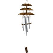 Resim Bambu Metal Çanlı Rüzgar Çanı 