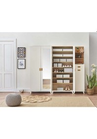 Resim Zerkaconcept Açelya Portmanto Vestiyer Ayakkabılık 200 Cm - Ücretsiz Kurulum 