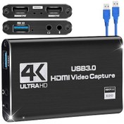 Resim Usb 3.0 Hdmı Video Yakalama Kartı: Oyun Konsolu, Dizüstü Ve Tv Bağlantısı İçin Uyumlu 