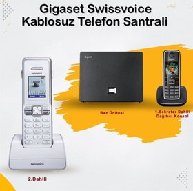 Resim Swissvoice Gigaset C530 2 Dahili Swissvoice Telsiz Kablosuz Telefon Santrali 