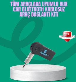 Resim AyrStore Taşınabilir Bluetooth AUX Araç Müzik ve Konuşma Kiti 