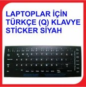 Resim Türkçe Q Klavye Etiketi Laptop Pc Sticker - 552901720 