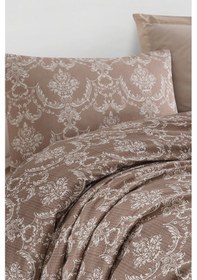 Resim Enlora Home Pike Seti Baskılı Tek Kişilik Pure Kahve 