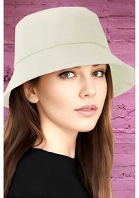 Resim Tezzgelsin Unisex Uv Korumalı Pamuku Bucket Şapka Bej 