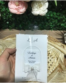 Resim Uv Baskı Pleksi Magnet Söz, Nişan, Nikah, Düğün, Kına 15 Adet Açık Pembe 