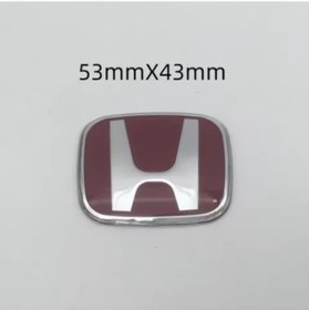 Resim Honda Kırmızı Renk Direksiyon Logosu Boy 5,5 Cm Genişlik 4,5 Cm Kırmızı 