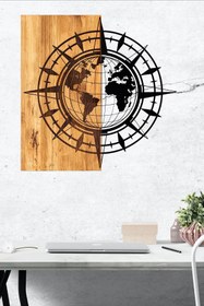 Resim Esila Wood & Metal Duvar Tablosu, Ev Ofis Duvar Panosu 