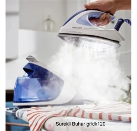 Resim Philips 2600 Watt Perfect Care Buhar Kazanlı Ütü- LACIVERT(GC8752/30) 