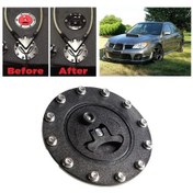 Resim Sones Araba Modifikasyonu Evrensel Yakıt Hücresi Gaz Tankı Doldurma Kapağı Somunlu Siyah 