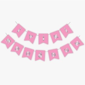 Resim Pembe Gümüş Iyi Ki Doğdun Yaldızlı Banner 