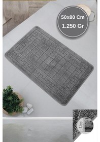 Resim Maldiv/maldives Model Lüks Banyo Paspası Halısı 50x80 Cm - Kaymaz Taban 11 Mm Kalın %100 Polipropilen Model 1 