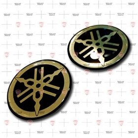 Resim Yamaha 2'Li 3D Altın Damla Sticker 