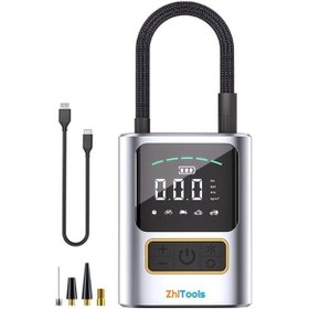 Resim Zhltools St-5528 Dijital Basınç Göstergeli Oto Lastik Şişirme Pompası Hava Kompresörü 