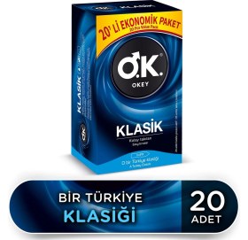 Resim Okey Prezervatif 40'lı Klasik ve Rötar Çeşitleri Ekstra Güvenli ve Konforlu 