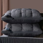 Resim 1 Paket Lüks 5 Yıldız Otel Kalitesinde Karavan Yatağı Yastığı - 48x74cm Büyük Boyutlu Yüksek Yoğunlukta PC Köpük, Kamyonetler, Karavanlar ve Ev Kullanımı İçin Rahat Uyku için Makinede Yıkanabilir Kılıflı Ergonomik Kontur Tasarımı 