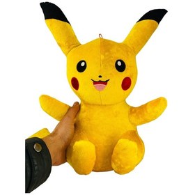 Resim Pikachu Pelüş Pokemon Go Pikacu Peluş Oyuncak 45Cm Büyük Boy 