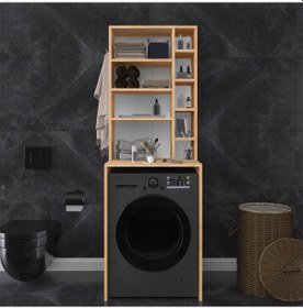 Resim Banyo Dolabı Bd-03 Safir Meşe Safir Meşe 