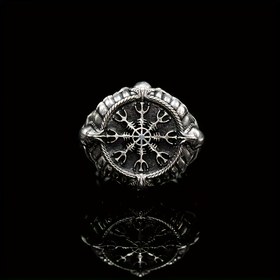 Resim 1 Adet Viking Pusula Yüzüğü - Ayarlanabilir Boyut, Kuzey Navigasyon Tasarımı ve Şekilli Rota Göstergesi, Çelik Alaşım İmalat - Erkekler için Viking Takısı, Doğum Günü/Noël Hediyesi, Her gün & Resmi Etkinliklerde Kullanılır - Tarih Tutkunlarına Özel Aksesuar, İnce Detaylı Kompas Deseniyle Harika Bir Seçim. Partiler, Tatiller ve Moda Severlerle Buluşmak İçin Mükemmel 