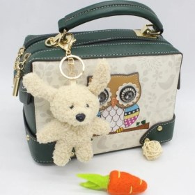 Resim Silver1 Yeni Iyi Şanslar Maskot Peluş Bebek Kolye Sevimli Küçük Ejderha Karikatür Bebek Çanta Çekicilik Anahtarlık Küçük Kolye (Yurt Dışından) 