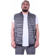 Resim Mocgrande Büyük Beden Unisex Yelek 23600 Grı 
