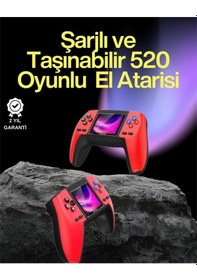 Resim Diğer P5 Retro Gamepad 520 Klasik Oyunlu Tak-çalıştır Mini Konsol 