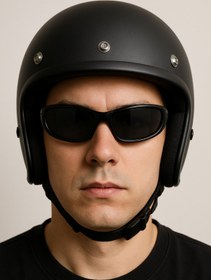 Resim Angel Eyes Siyah Spor Wrap Motosiklet Gözlüğü, Bisiklet UV400 Korumalı Erkek Kadın Motor Gözlüğü 