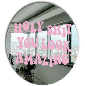 Resim Yuvarlak Ayna, Pinterest Ayna, Renkli Duvar Dekoru, Pinterest Oda Dekoru, Kırılmaz Dekorafif Ayna 