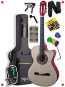 Resim markentegra Klasik Gitar Başlangıç Seti 4/4 - Sap Ayarlı 