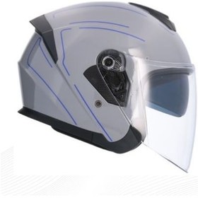 Resim Shiro Jet&Ofc Osaka Laser Motosiklet Kaskı Nardo 