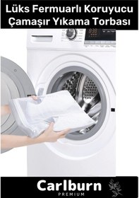 Resim Premium Serisi Özel Fermuarlı Koruyucu Leke Çıkartıcı Ayakkabı Çamaşır Yıkama Torbası Filesi 2 Adet 