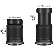 Resim Canon RF-S 55-210 MM F5-7.1 IS STM Lens 