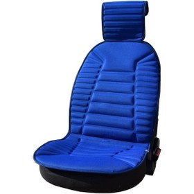 Resim Oto Koltuk Minderi Mavi Ön 2'Li Set. Direksiyon Kılıfı 