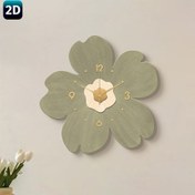 Resim 2D Düz, 1 adet Sessiz Duvar Saati, Soyut Garip Çiçek Duvar Saati, Rüyalı Geometrik Tasarım - Oturma Odası, Yatak Odası, Mutfak ve Ev Dekorasyonu için İdeal, Duvar Saati Sanatı, Hediye ve Festivaller için Mükemmel Seçim, 2D Düz 