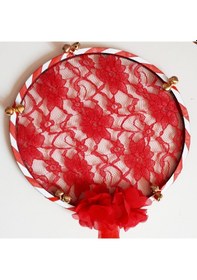 Resim Tef El İşi Dantelli Zilli 20 Cm Kına Gecesi Malzesi 