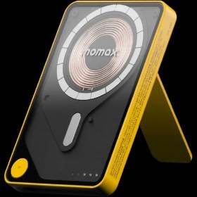 Resim Momax 1-Power x Pro 5000Mah Dahili Usb-C Kablolu Manyetik Kablosuz Powerbank Sarı 