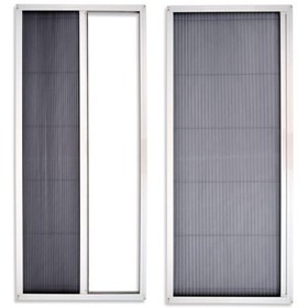 Resim Plise Sineklik Sürgülü Pencere Sinekliği Akordiyon Sineklik 0-50 X 0-100 Aralığı Ölçüye Özel Üretim Beyaz 