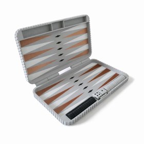 Resim Taşınabilir Tavla Seti 25x22 Cm 3d Baskı Premium Tavla, Kompakt Seyahat Tavlası, Zar Ve Taş Dahil 