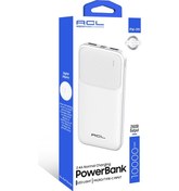 Resim Acl Pw-99 10000mah Powerbank Beyaz Led Göstergeli, Çift Usb & Type-c Çıkışlı, Akıllı Güvenlik Sist BEYAZ 